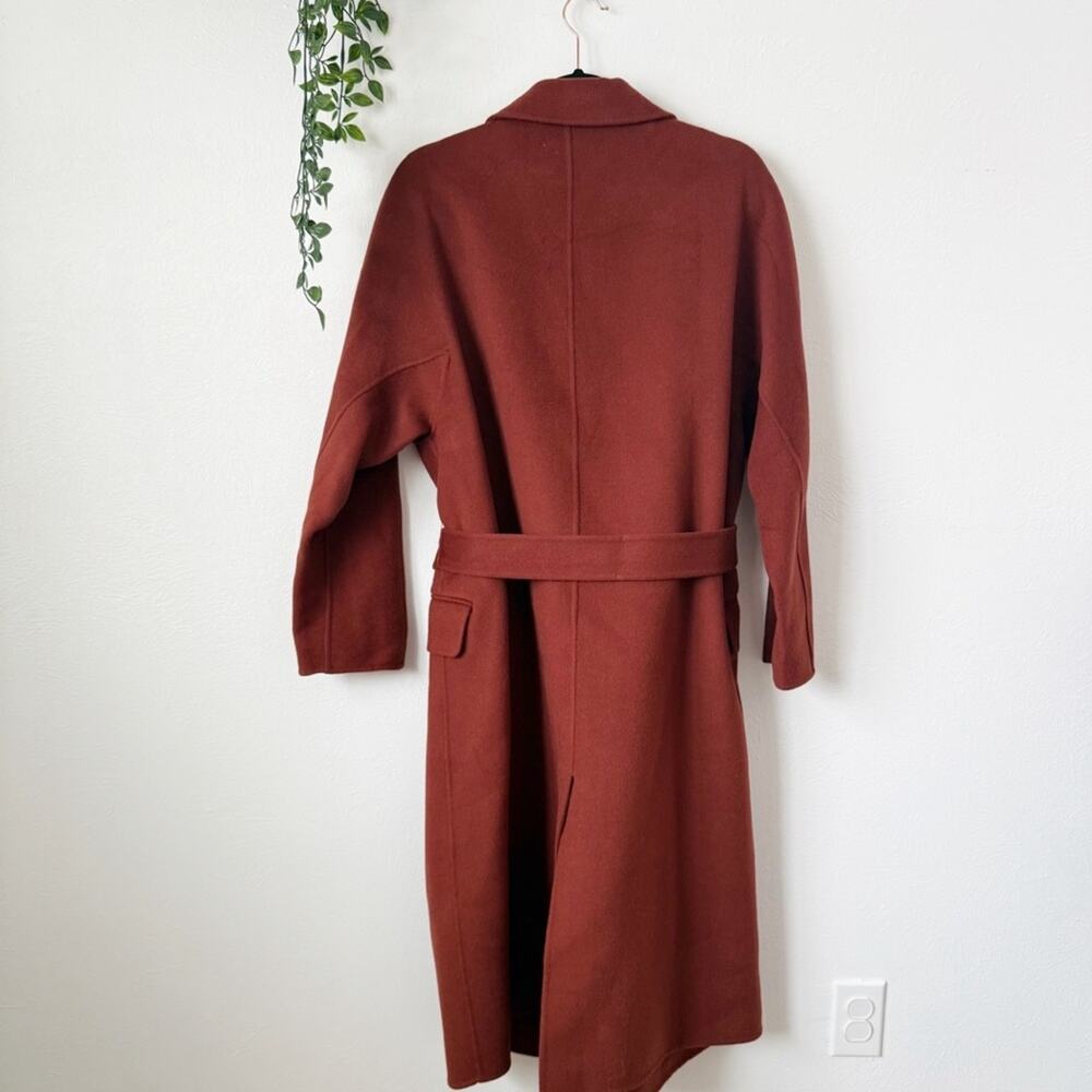 Gentle Herd Double-Breasted Long Wool Coat Sz XL - Picture 3 of 7